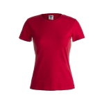 T-Shirts als Werbemittel für Damen aus 100 % Baumwolle, 180 g/m2, Keya farbe rot erste Ansicht