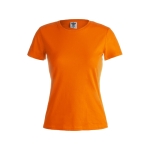 T-Shirts als Werbemittel für Damen aus 100 % Baumwolle, 180 g/m2, Keya farbe orange erste Ansicht