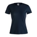 T-Shirts als Werbemittel für Damen aus 100 % Baumwolle, 180 g/m2, Keya farbe dunkelblau