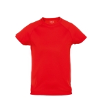 Atmungsaktives Sport-T-Shirts für Kinder, 135 g/m2, MKT farbe rot