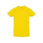 Atmungsaktives Sport-T-Shirts für Kinder, 135 g/m2, MKT farbe gelb erste Ansicht