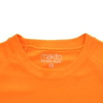 Atmungsaktives Sport-T-Shirts für Kinder, 135 g/m2, MKT farbe orange fünfte Ansicht