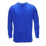 Langärmeliges Laufshirt aus Polyester, 135 g/m2, MKT Maik farbe blau