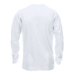 Langärmeliges Laufshirt aus Polyester, 135 g/m2, MKT Maik farbe weiß