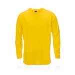 Langärmeliges Laufshirt aus Polyester, 135 g/m2, MKT Maik farbe gelb erste Ansicht