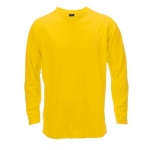 Langärmeliges Laufshirt aus Polyester, 135 g/m2, MKT Maik farbe gelb