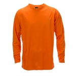 Langärmeliges Laufshirt aus Polyester, 135 g/m2, MKT Maik farbe orange