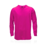 Langärmeliges Laufshirt aus Polyester, 135 g/m2, MKT Maik farbe rosa erste Ansicht