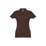 Damen-Poloshirt aus Baumwolle in vielen Farben, 195 g/m2, THC Eve farbe braun zweite Ansicht