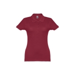 Damen-Poloshirt aus Baumwolle in vielen Farben, 195 g/m2, THC Eve farbe bordeaux zweite Ansicht