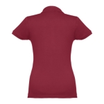 Damen-Poloshirt aus Baumwolle in vielen Farben, 195 g/m2, THC Eve farbe bordeaux