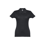 Damen-Poloshirt aus Baumwolle in vielen Farben, 195 g/m2, THC Eve farbe schwarz zweite Ansicht