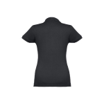 Damen-Poloshirt aus Baumwolle in vielen Farben, 195 g/m2, THC Eve farbe schwarz dritte Ansicht