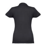 Damen-Poloshirt aus Baumwolle in vielen Farben, 195 g/m2, THC Eve farbe schwarz