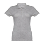 Damen-Poloshirt aus Baumwolle in vielen Farben, 195 g/m2, THC Eve farbe grau