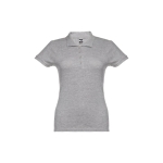 Damen-Poloshirt aus Baumwolle in vielen Farben, 195 g/m2, THC Eve farbe grau zweite Ansicht