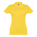 Damen-Poloshirt aus Baumwolle in vielen Farben, 195 g/m2, THC Eve farbe gelb