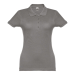 Damen-Poloshirt aus Baumwolle in vielen Farben, 195 g/m2, THC Eve farbe dunkelgrau