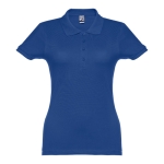 Damen-Poloshirt aus Baumwolle in vielen Farben, 195 g/m2, THC Eve farbe köngisblau