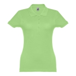 Damen-Poloshirt aus Baumwolle in vielen Farben, 195 g/m2, THC Eve farbe hellgrün