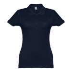 Damen-Poloshirt aus Baumwolle in vielen Farben, 195 g/m2, THC Eve farbe marineblau