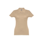 Damen-Poloshirt aus Baumwolle in vielen Farben, 195 g/m2, THC Eve farbe hellbraun zweite Ansicht