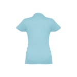 Damen-Poloshirt aus Baumwolle in vielen Farben, 195 g/m2, THC Eve farbe pastellblau dritte Ansicht