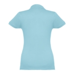 Damen-Poloshirt aus Baumwolle in vielen Farben, 195 g/m2, THC Eve farbe pastellblau