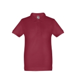 Poloshirts für Kinder aus Baumwolle, 195 g/m2, THC Adam Kids farbe bordeaux