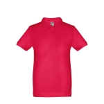 Poloshirts für Kinder aus Baumwolle, 195 g/m2, THC Adam Kids farbe rot