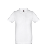 Poloshirts für Kinder aus Baumwolle, 195 g/m2, THC Adam Kids farbe weiß