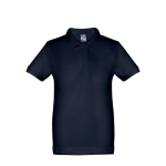 Poloshirts für Kinder aus Baumwolle, 195 g/m2, THC Adam Kids farbe marineblau