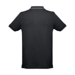 Slim-Fit-Poloshirts mit Logo aus Baumwolle, 210 g/m2, THC Rome farbe schwarz dritte Ansicht