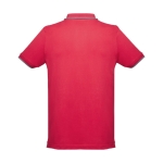 Slim-Fit-Poloshirts mit Logo aus Baumwolle, 210 g/m2, THC Rome farbe rot dritte Ansicht