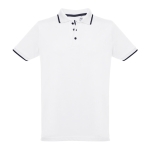 Slim-Fit-Poloshirts mit Logo aus Baumwolle, 210 g/m2, THC Rome farbe weiß