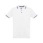 Slim-Fit-Poloshirts mit Logo aus Baumwolle, 210 g/m2, THC Rome farbe weiß zweite Ansicht