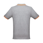 Slim-Fit-Poloshirts mit Logo aus Baumwolle, 210 g/m2, THC Rome farbe grau dritte Ansicht