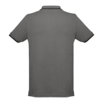 Slim-Fit-Poloshirts mit Logo aus Baumwolle, 210 g/m2, THC Rome farbe dunkelgrau