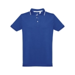 Slim-Fit-Poloshirts mit Logo aus Baumwolle, 210 g/m2, THC Rome farbe köngisblau zweite Ansicht