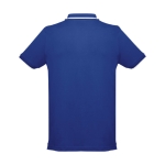 Slim-Fit-Poloshirts mit Logo aus Baumwolle, 210 g/m2, THC Rome farbe köngisblau dritte Ansicht