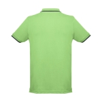 Slim-Fit-Poloshirts mit Logo aus Baumwolle, 210 g/m2, THC Rome farbe hellgrün dritte Ansicht