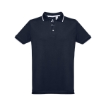 Slim-Fit-Poloshirts mit Logo aus Baumwolle, 210 g/m2, THC Rome farbe marineblau zweite Ansicht