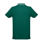 Slim-Fit-Poloshirts mit Logo aus Baumwolle, 210 g/m2, THC Rome farbe dunkelgrün dritte Ansicht