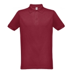 Poloshirts in Vollfarbe, Baumwolle und Polyester, 200 g/m2, THC Berlin farbe bordeaux