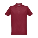 Poloshirts in Vollfarbe, Baumwolle und Polyester, 200 g/m2, THC Berlin farbe bordeaux zweite Ansicht