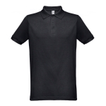 Poloshirts in Vollfarbe, Baumwolle und Polyester, 200 g/m2, THC Berlin farbe schwarz