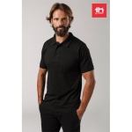 Poloshirts in Vollfarbe, Baumwolle und Polyester, 200 g/m2, THC Berlin farbe schwarz