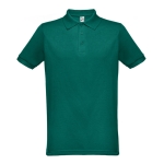 Poloshirts in Vollfarbe, Baumwolle und Polyester, 200 g/m2, THC Berlin farbe dunkelgrün