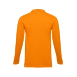 Langärmelige Poloshirts bedrucken aus Baumwolle, 210 g/m2, THC Bern farbe orange dritte Ansicht