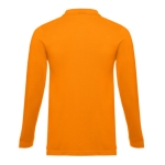 Langärmelige Poloshirts bedrucken aus Baumwolle, 210 g/m2, THC Bern farbe orange